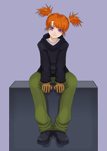 Full body full rendering (Simple background)