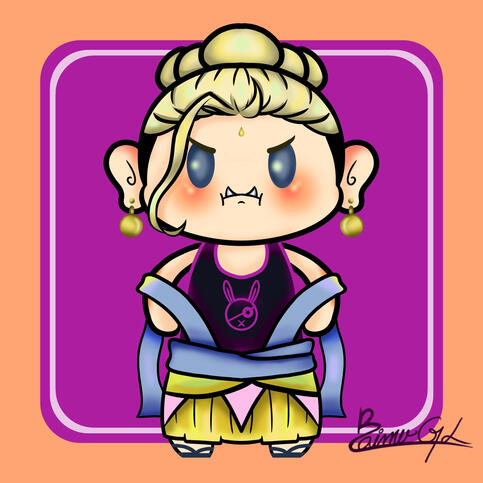 Chibi cuteFull body full rendering (Simple background)