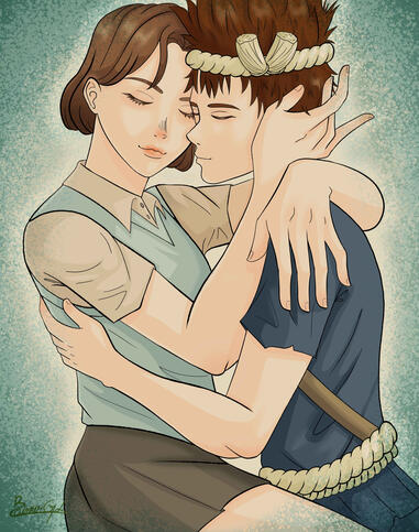 Half Body renderizado (simple background)